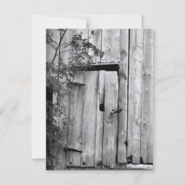 バーンドア（白黒） ポストカード