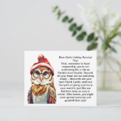 バーンドウおもしろいルからの休日の生存のヒント ポストカード (スタンド正面)