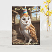 バーンドウおもしろいル誕生日が全年齢を目指す カード (黄色い花)