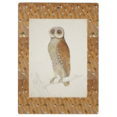 バーンドウクロウ素朴なヴィンテージ自然鳥 クリップボード (裏面)