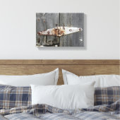 バーンドウッドにヒンジ キャンバスプリント (インサイチュ (寝室))