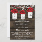 バーンドウッドのメイスンジャーのリハーサルの夕食 招待状 (正面)