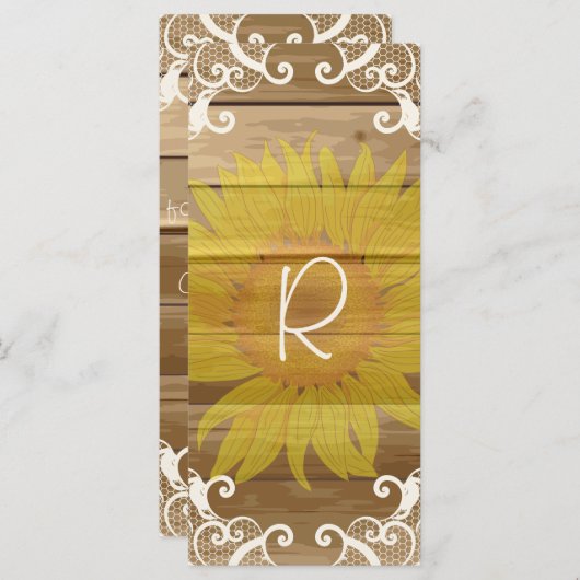 バーンドウッドサンフラワーズとヴィンテージレースラックカード プログラム (正面/裏面)