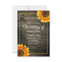 バーンドウッド素朴+ひまわり結婚の