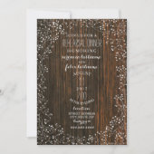 バーンドウッド+赤ちゃんの息素朴のリハ結婚ーサル 招待状 (正面)