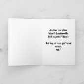 バーンドウル誕生日の願い：賢い、機知のある、ヒラリオ カード (内部)