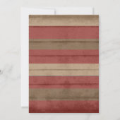 バーンドウ素朴ィルドフラワーブライダルシャワーデザイン 招待状 (裏面)