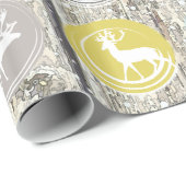 バーンドウ素朴ィードファミリーフォトトナディースクリスマス ラッピングペーパー (ロールコーナー)