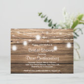 バーンドウ素朴ィードメイソンジャールライトブライダルシャワー 招待状 (スタンド正面)