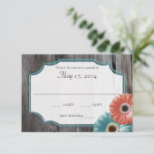 バーンドウ素朴ッドデイジーコーラルアンドアクアリプライ 出欠カード (スタンド正面)