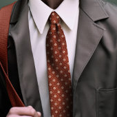 バーンドオレンジウィリアム・モリスフローラゴールデンスター ネクタイ