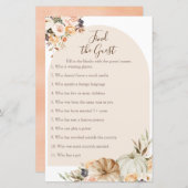 バーンドオレンジカボチャ素朴ゲストゲームを見つける (正面/裏面)