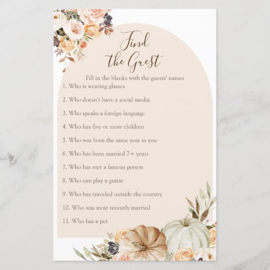 バーンドオレンジカボチャ素朴ゲストゲームを見つける (正面)