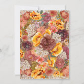 バーンドオレンジクリームラストフローラ18誕生日 招待状 (裏面)