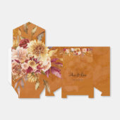 バーンドオレンジダリア結婚花 フェイバーボックス (折り畳みなし)