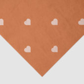 バーンドオレンジミニハート背景 薄葉紙 (詳細)