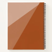 バーンドオレンモダンジタテラコッタモノグラム ノートブック (裏面)