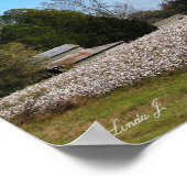 バーンドコットンフィールドキャンバスまたはポスター ポスター (角)