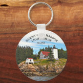 バーンドコートハーバーライトハウスメインキーチェーン キーホルダー (正面)