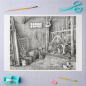 バーンドデコペヴィンテージ農場の牛 薄葉紙 (クラフト)