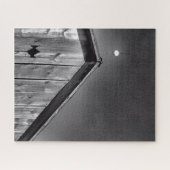 バーンドピークトアゲザスカイ黒白 ジグソーパズル (横)