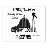 バーンドファームウシズウッドアートスタンプ ラバースタンプ (インプリント)