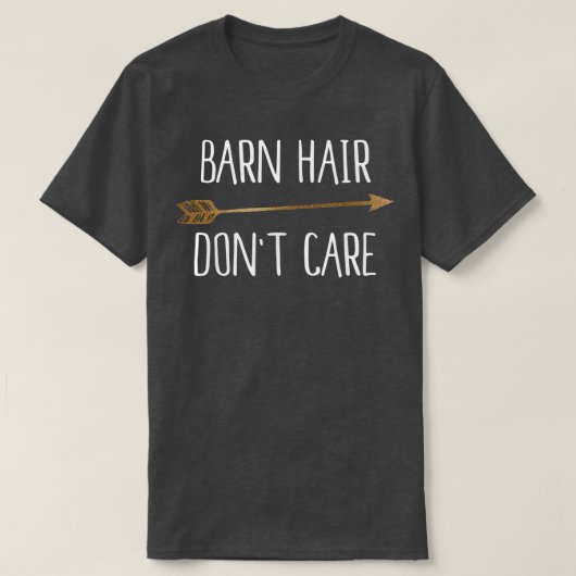 バーンドヘア気には馬 Tシャツ (デザイン正面)