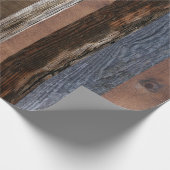 バーンドボード再生ウッド素朴木材 ラッピングペーパー (角)