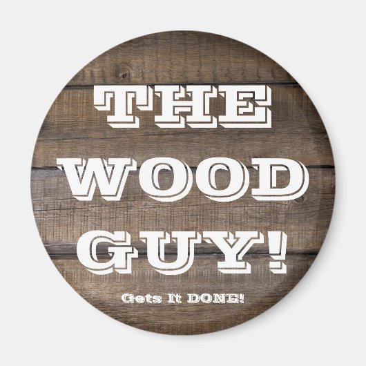 バーンドボ素朴ードワーカーサイン大工 マグネット (正面)