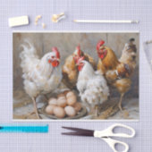 バーンドヤードチキンとエッグズデコッペ 薄葉紙 (クラフト)