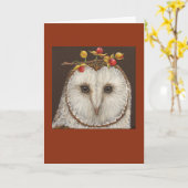 バーンドルフクロウカードのベット カード (黄色い花)