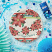 バーンドレッドかわいらしフローズ紙誕生日デコール ペーパープレート (パーティー)