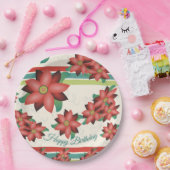バーンドレッドかわいらしフローズ紙誕生日デコール ペーパープレート (パーティー)