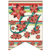 バーンドレッドで花をつける バンティングフラッグ (第2の旗)