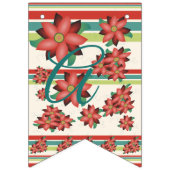 バーンドレッドで花をつける バンティングフラッグ (第3の旗)