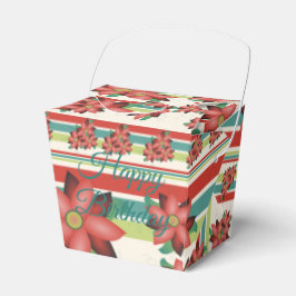 バーンドレッドの愛らしいチョコレート花柄の愛用箱 フェイバーボックス