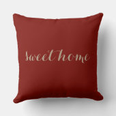 バーンドレッドカラーホームモノグラム クッション (裏面)