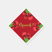 バーンドレッドフローラ設計者 スタンダードカクテルナプキン (角)