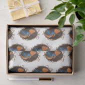 バーンドローウィズバタフライティッシュペーパー 薄葉紙 (ギフト)