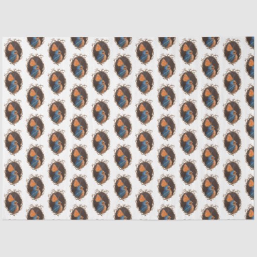 バーンドローウィズバタフライティッシュペーパー 薄葉紙 (正面)