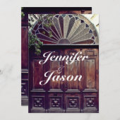 バーンド素朴アカントリーウエディング招待状 招待状 (正面/裏面)