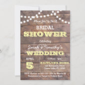 バーンナード ライト イエロー ブライダルシャワー 招待状 (正面)