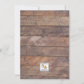 バーンナード ライト イエロー ブライダルシャワー 招待状 (裏面)