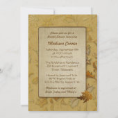 バーンニードオータム金ゴールドブライダルシャワー 招待状 (裏面)