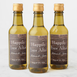 バーンハレ素朴リーエバーアフター結婚式の引き出物ミニ ワインラベル