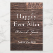 バーンハレ素朴リーエバーアフター結婚式の引き出物ミニ ワインラベル (シングルラベル)
