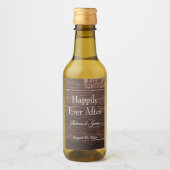 バーンハレ素朴リーエバーアフター結婚式の引き出物ミニ ワインラベル (正面)