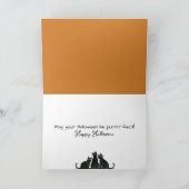 バーンハロウィンカボチャの子猫 カード (内部)