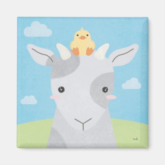 バーンバディーズ – ヤギ&シック マグネット (正面)