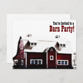 バーンパーティー-カントリースタイルが集まる 招待状 (正面/裏面)